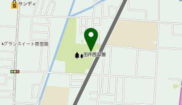 田井西公園テニスコートの地図画像