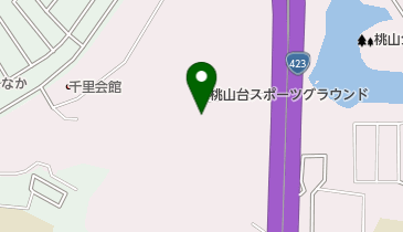 桃山台スポーツグラウンドテニスコートの地図画像