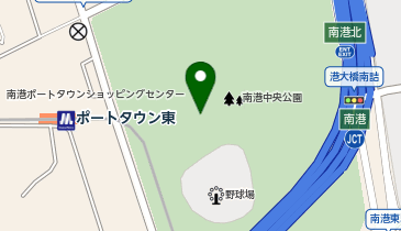 南港中央庭球場の地図画像