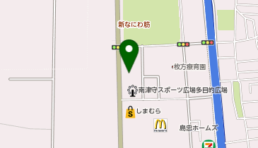 南津守スポーツ広場多目的広場の地図画像