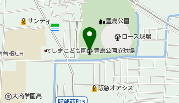 豊島公園庭球場の地図画像