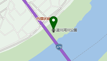 淀川河川公園豊里地区テニスコートの地図画像