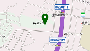 新公園テニスコートの地図画像