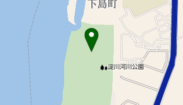 淀川河川公園テニスコートの地図画像