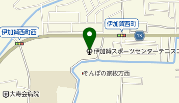 誠信建設工業伊加賀スポーツセンターテニスコートの地図画像