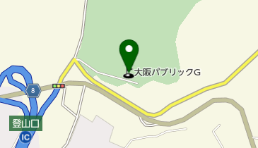大阪パブリックゴルフ場の地図画像