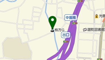 枚方ゴルフセンターの地図画像