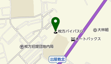 枚方バイパスゴルフの地図画像