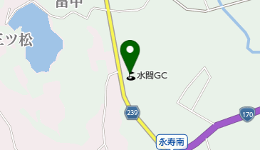 水間ゴルフクラブの地図画像