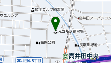 光ゴルフ練習場の地図画像