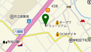 アミュージアム岸和田店の地図画像