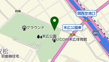 泉佐野市立健康増進センターの地図画像