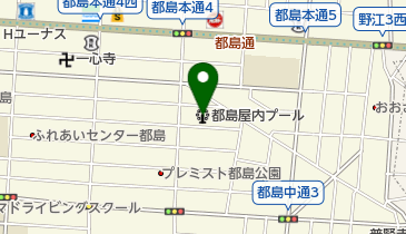 都島屋内プールの地図画像