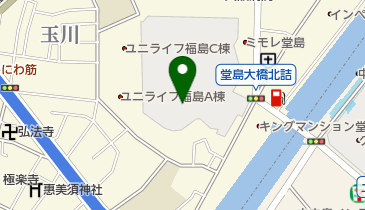 下福島プールの地図画像