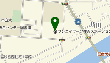 住吉屋内プールの地図画像