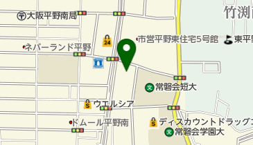 大阪市立平野屋内プールの地図画像