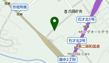 貝塚市営プールの地図画像