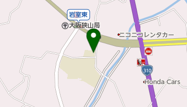 大阪狭山市立西プールの地図画像