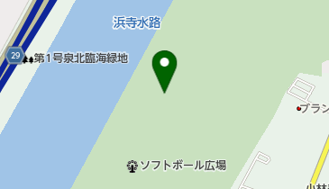 浜寺公園球技広場の地図画像