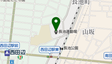 長池運動場の地図画像