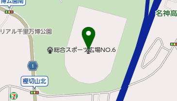 万博記念公園スポーツ広場の地図画像