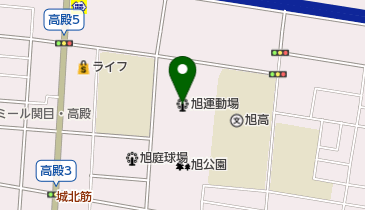 旭運動場の地図画像