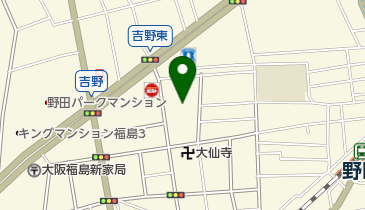 吉野町運動場の地図画像