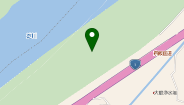 淀川河川公園大日地区陸上トラックの地図画像