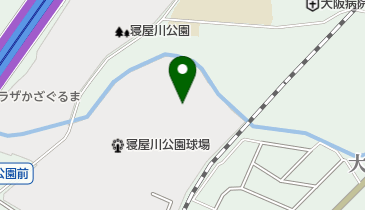 寝屋川公園陸上競技場の地図画像