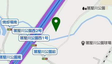 寝屋川公園ソフトボール広場の地図画像