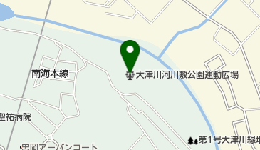 大津川河川敷公園運動広場の地図画像