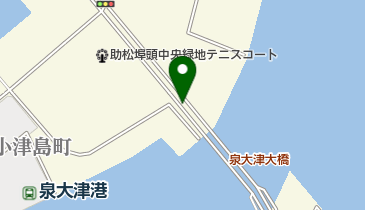 泉大津市中央緑地フットサル場の地図画像