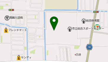 高槻市立総合スポーツセンター青少年運動広場の地図画像