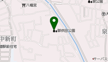 大東市立御供田相撲場の地図画像