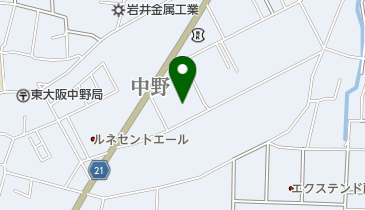 東大阪市立スポーツホールの地図画像