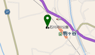 石川河川公園南河内サイクルラインの地図画像