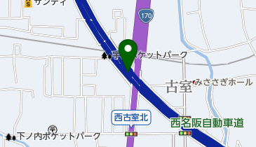 藤井寺市立西名阪高架下運動広場沢田運動広場の地図画像