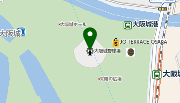 大阪城野球場の地図画像