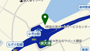 泉大津パーキングエリア(展望室11階)の地図画像