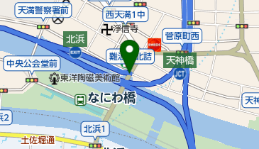 難波橋の地図画像