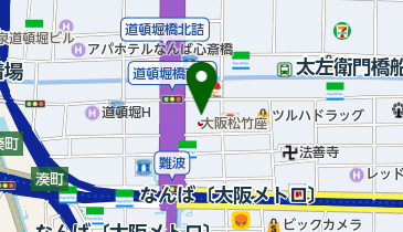 道頓掘地ビールの地図画像
