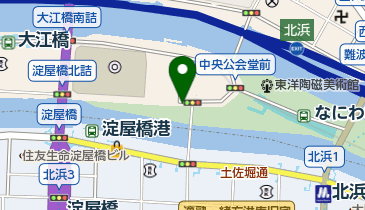 みおつくしプロムナードイルミネーションの地図画像