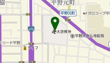 百万遍数珠くり法要の地図画像