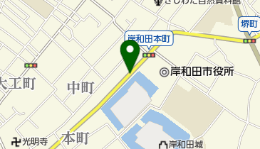 岸和田だんじり祭りの地図画像