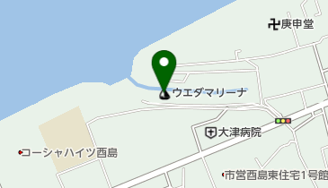 上田造船所の地図画像