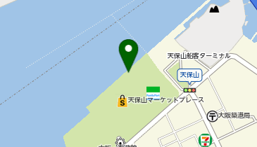 天保山岸壁の地図画像