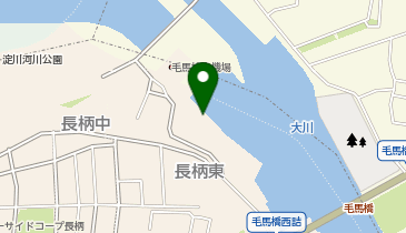 淀川大堰左岸の地図画像
