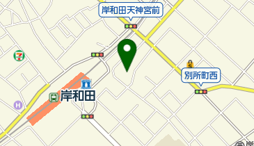 岸和田天神宮(通称:沼天神)の地図画像