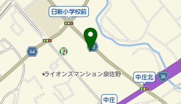 奈加美神社の地図画像