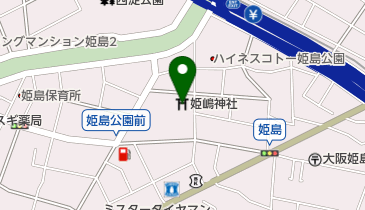 姫嶋神社の地図画像
